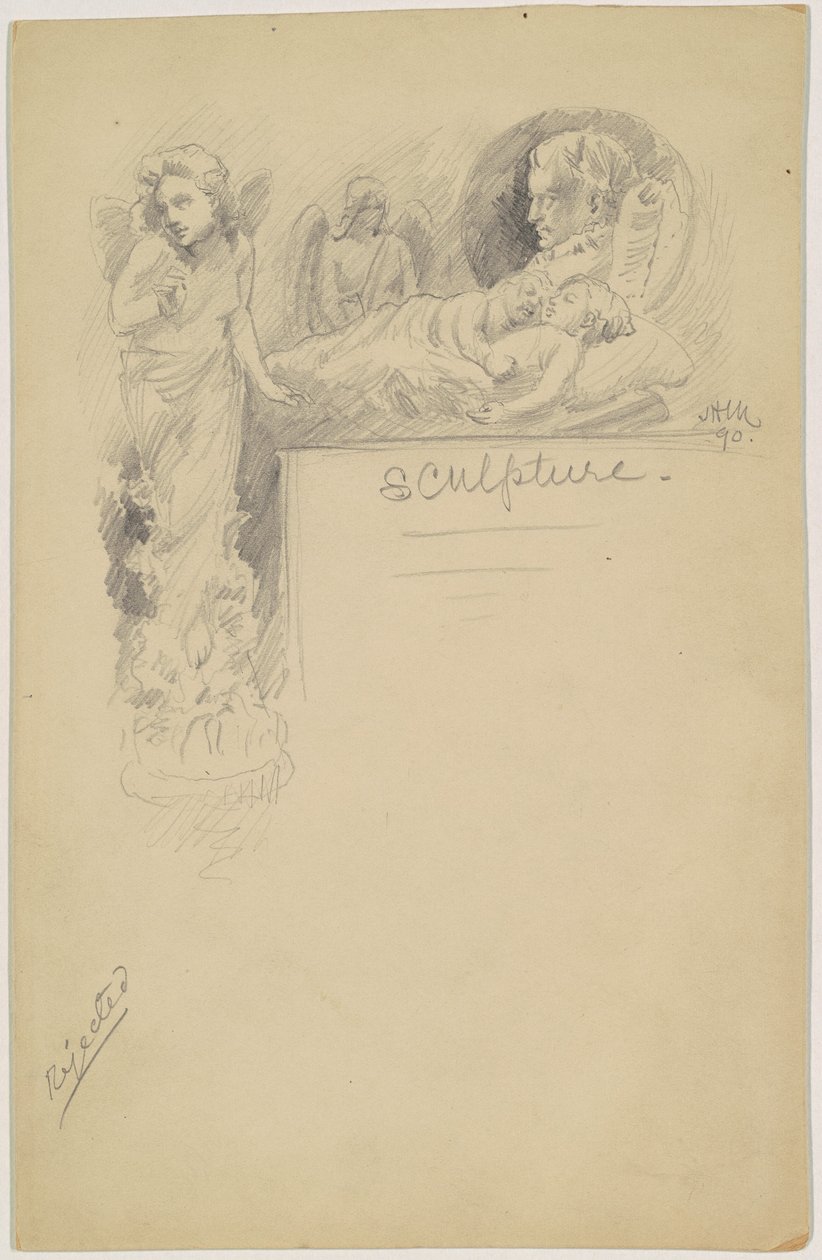 Studie for "Skulptur" av James Henry Moser
