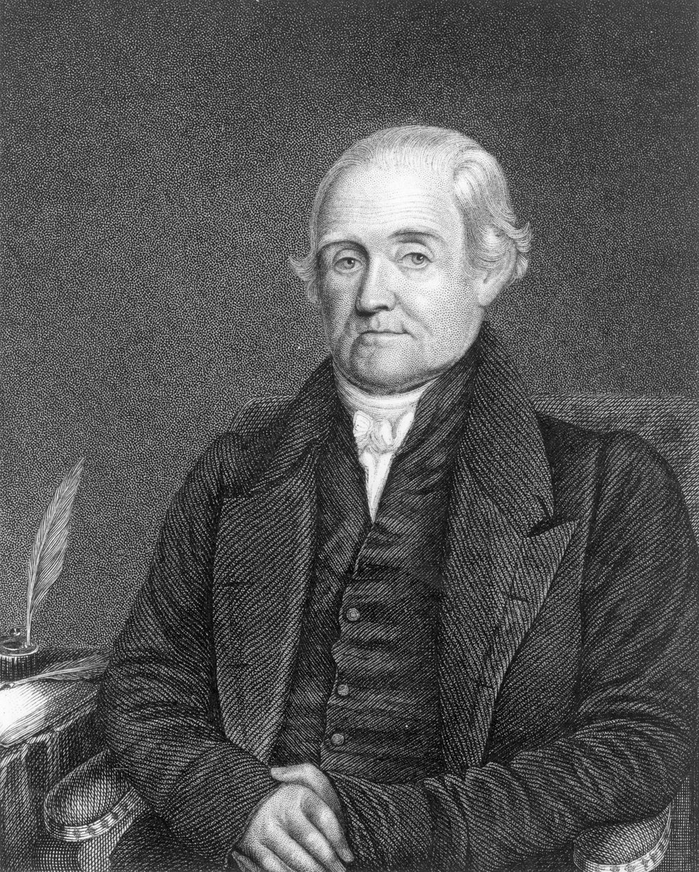 Noah Webster (1758-1843) gravert av G. Parker av James Herring