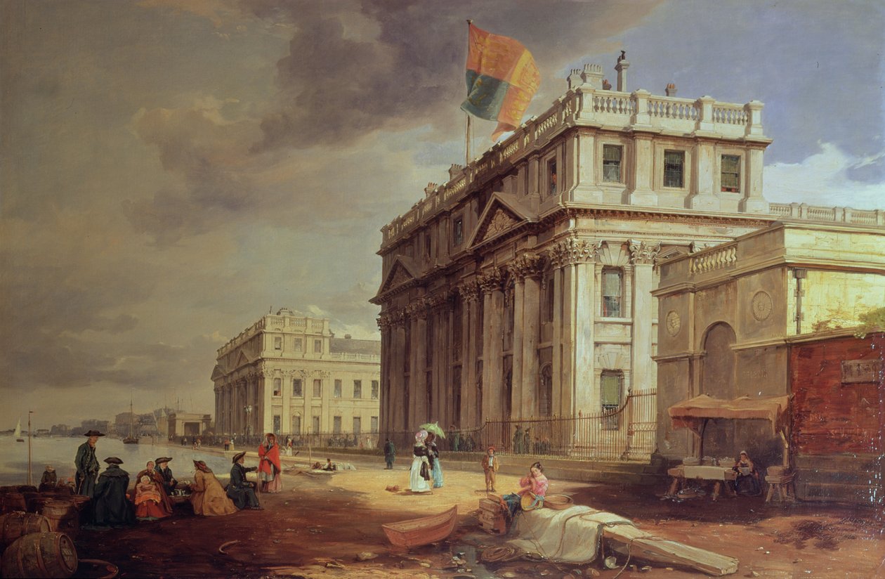 Greenwich sykehus, 1842 av James Holland