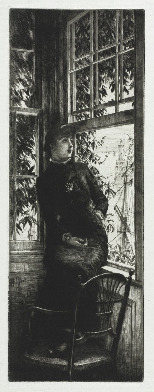 Ved kysten, 1880. av James Jacques Joseph Tissot