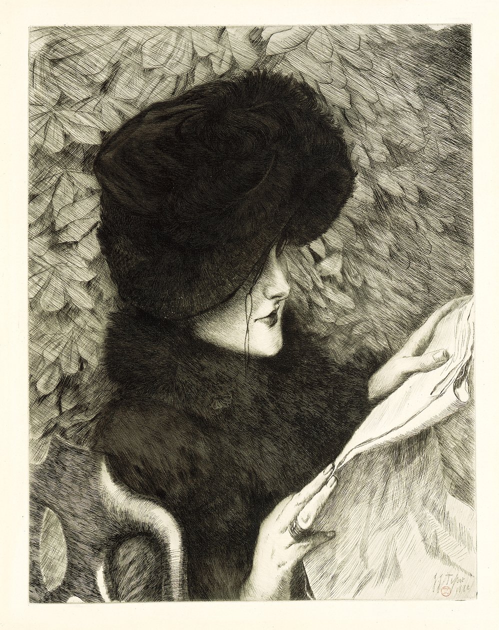 Avisen, 1883 av James Jacques Joseph Tissot