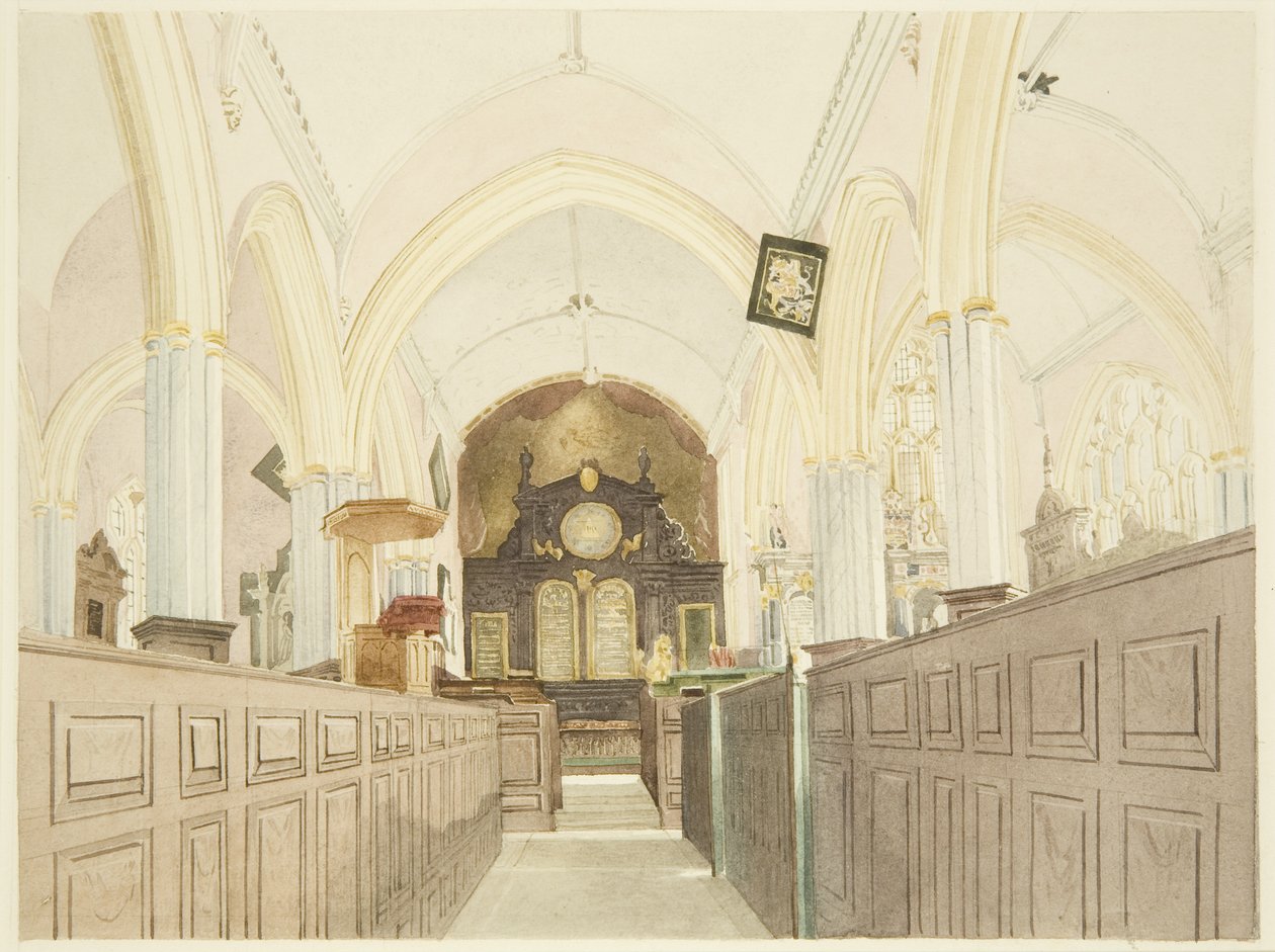 Interiør i Peterskirken av James Johnson
