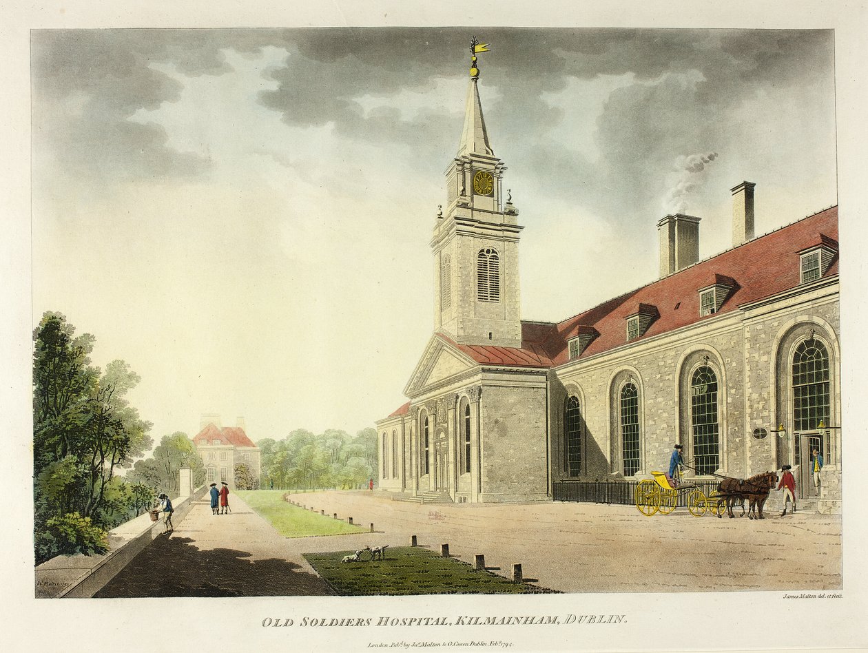 Old Soldiers Hospital, Kilmainham, Dublin av James Malton