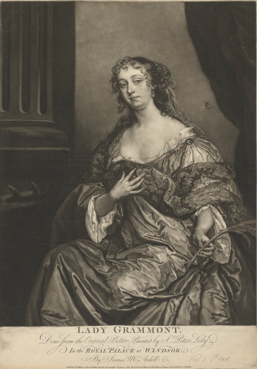 Lady Grammont av James McArdell