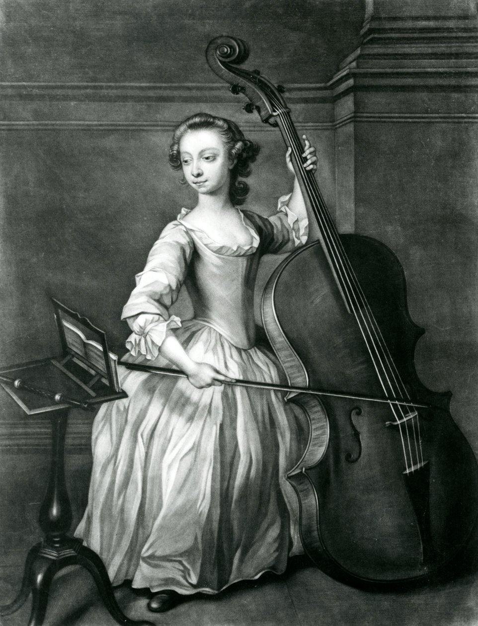 Portrett av Benjamin Hallett (mezzotint) av James McArdell