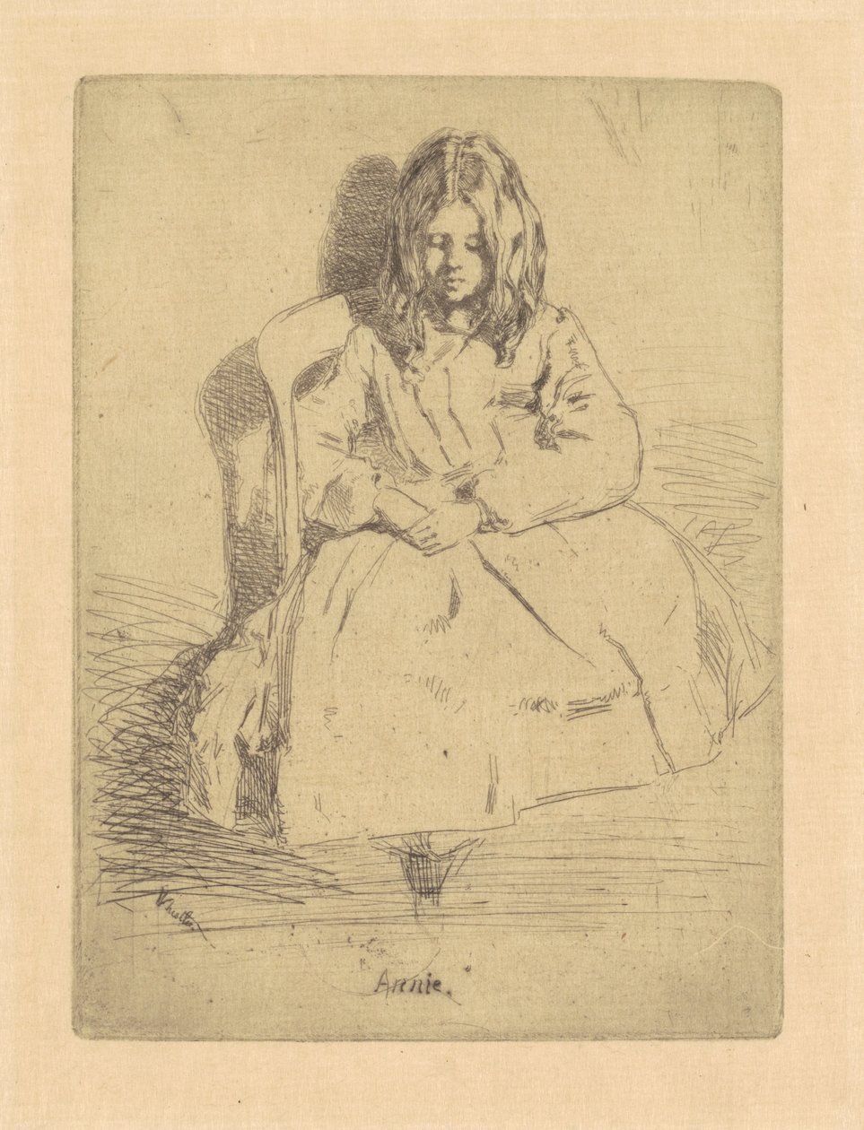 Annie, sittende av James Abbott McNeill Whistler