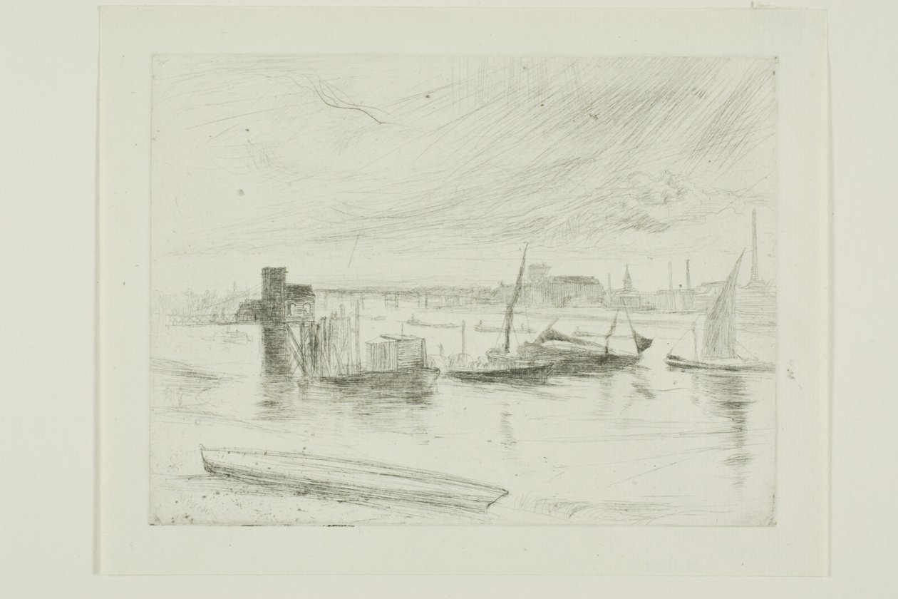 Battersea Dawn (Cadogan Pier) av James Abbott McNeill Whistler