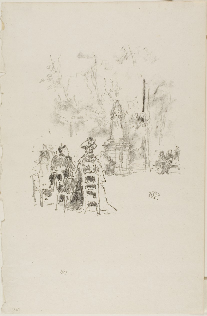 Samtale under statuen, Luxembourghagen av James Abbott McNeill Whistler