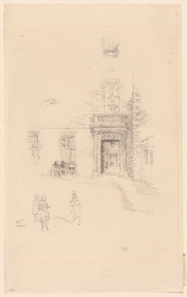Courtyard, Chelsea sykehus av James Abbott McNeill Whistler