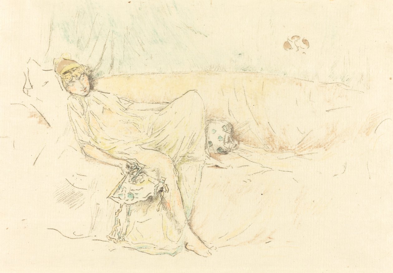 Drapert figur, liggende av James Abbott McNeill Whistler