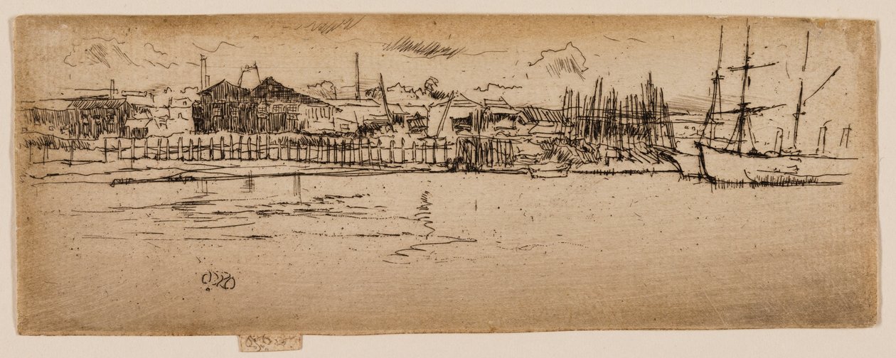Dry Docks, Southampton av James Abbott McNeill Whistler