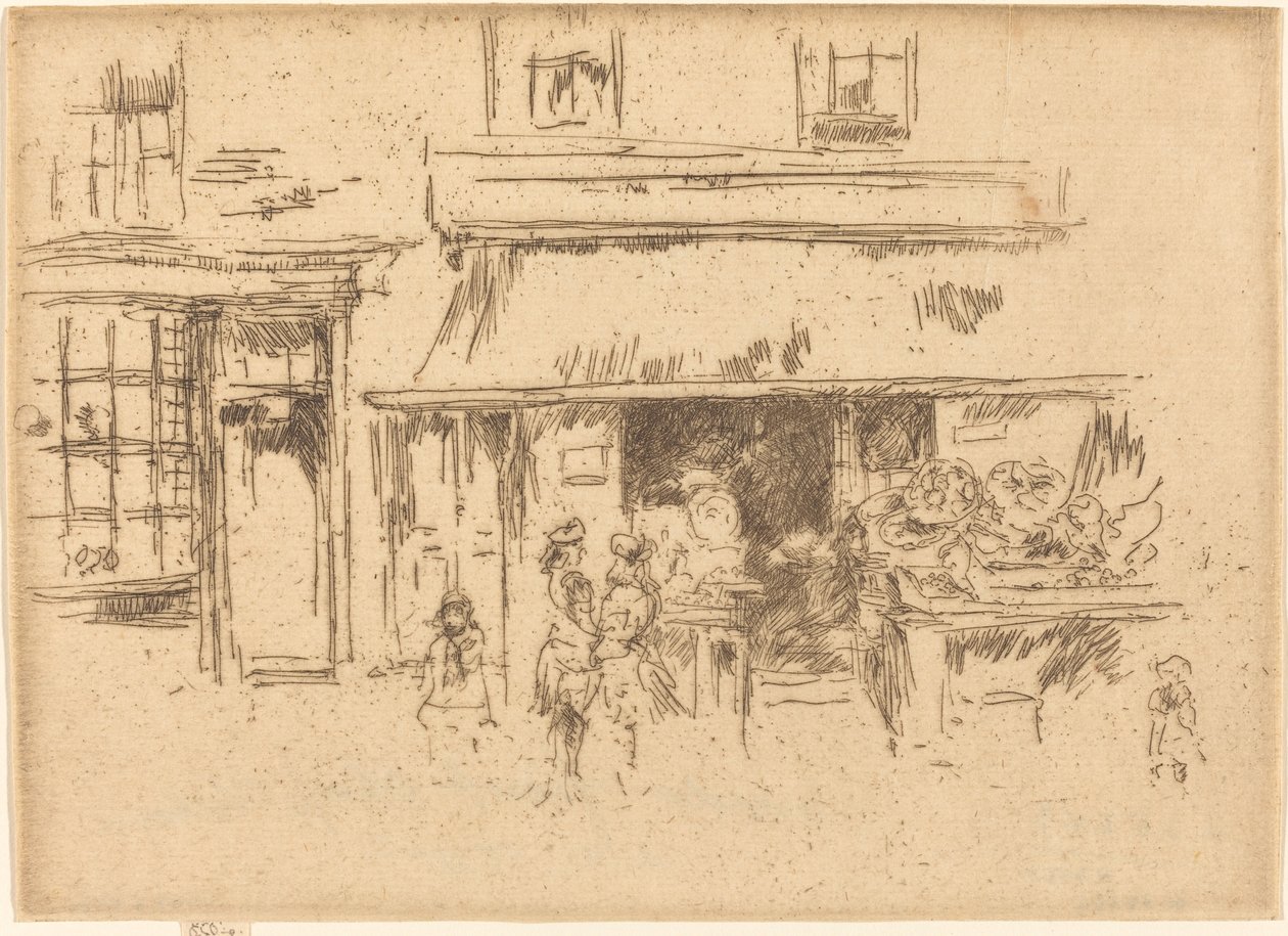 Exeter Street av James Abbott McNeill Whistler