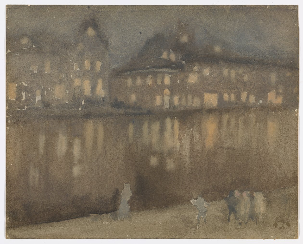 Canal Grande, Amsterdam; Nocturne av James Abbott McNeill Whistler