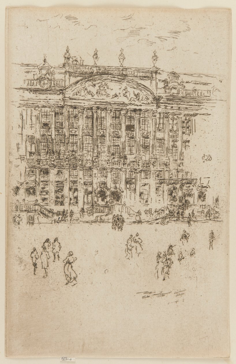 Grand' Place, Brussel av James Abbott McNeill Whistler