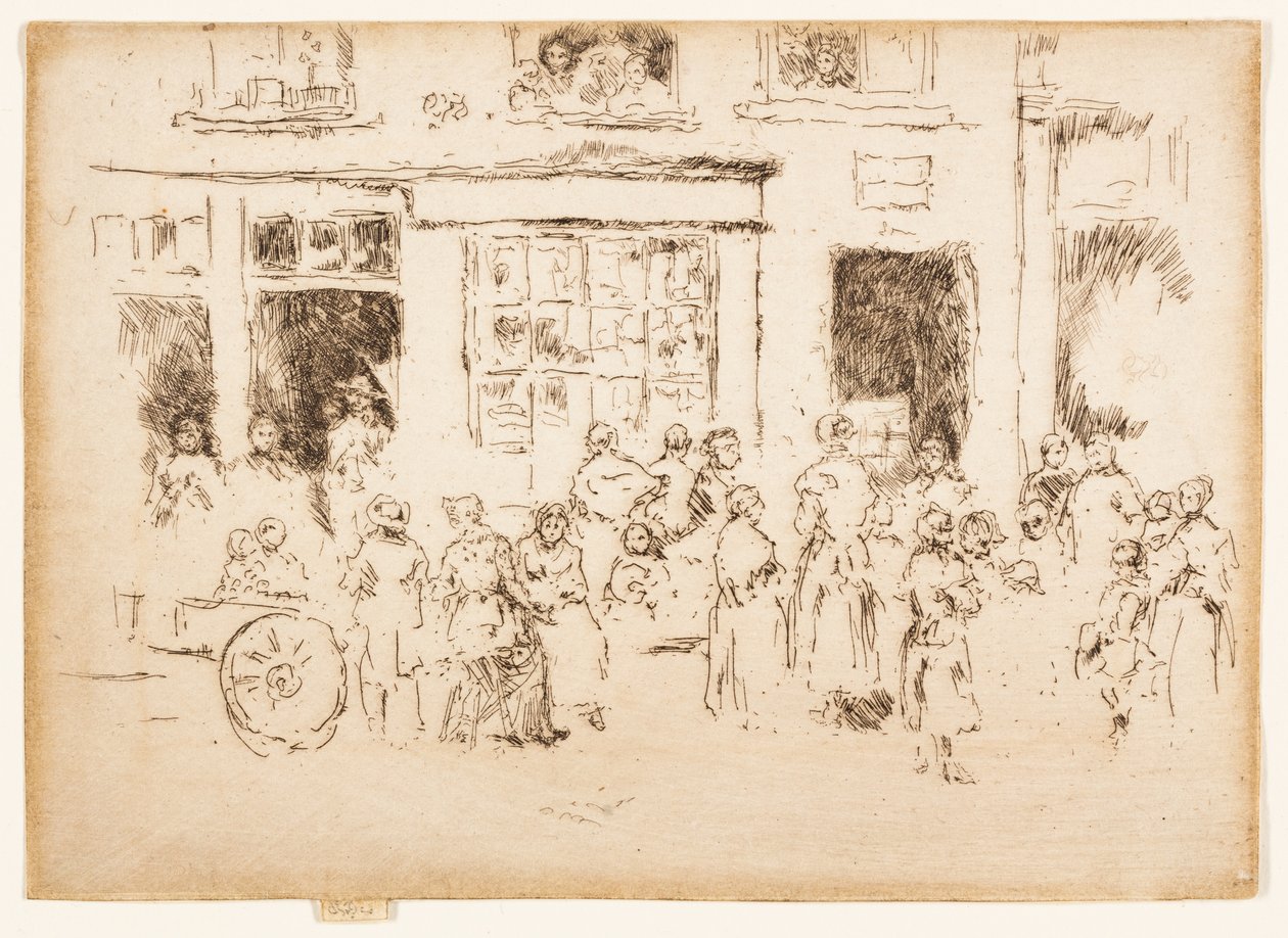High Street, Brussel av James Abbott McNeill Whistler