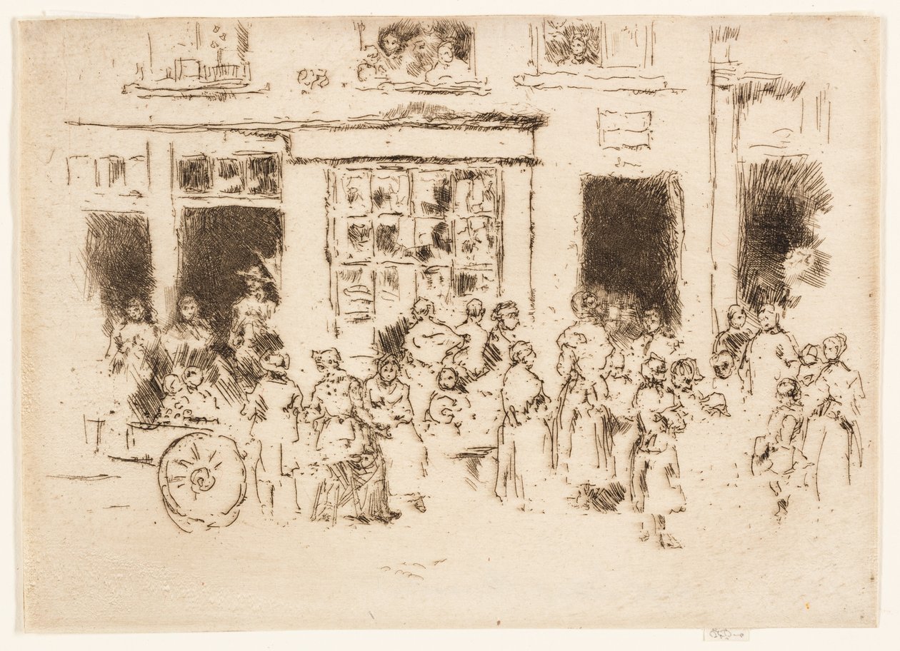 High Street, Brussel av James Abbott McNeill Whistler