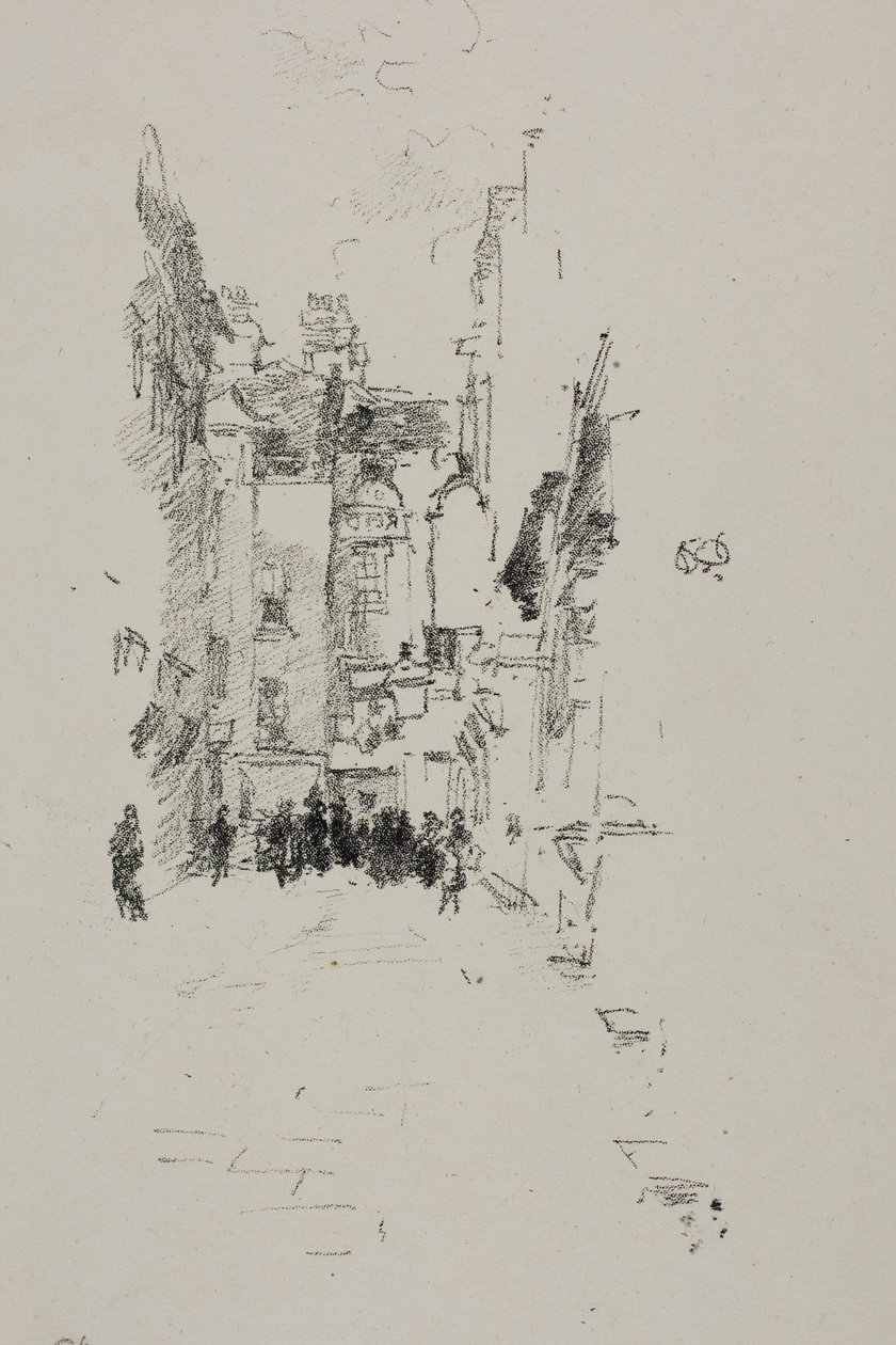 Little Court, Cloth Fair av James Abbott McNeill Whistler