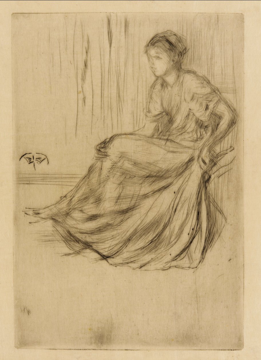 Modell sittende av James Abbott McNeill Whistler