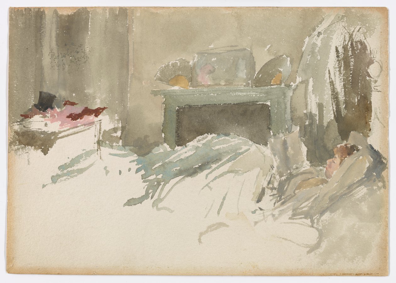 Hviler i sengen av James Abbott McNeill Whistler