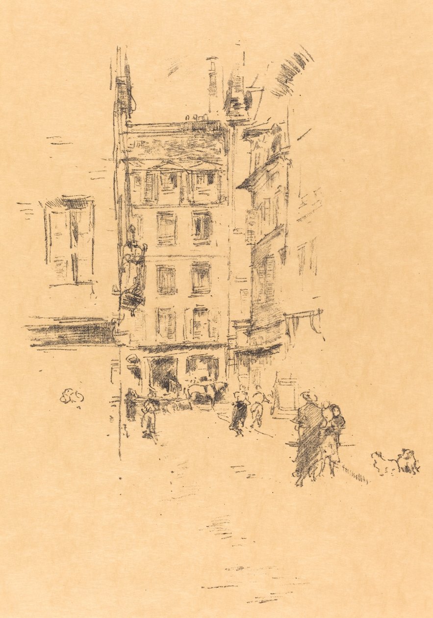Rue Furstenburg av James Abbott McNeill Whistler