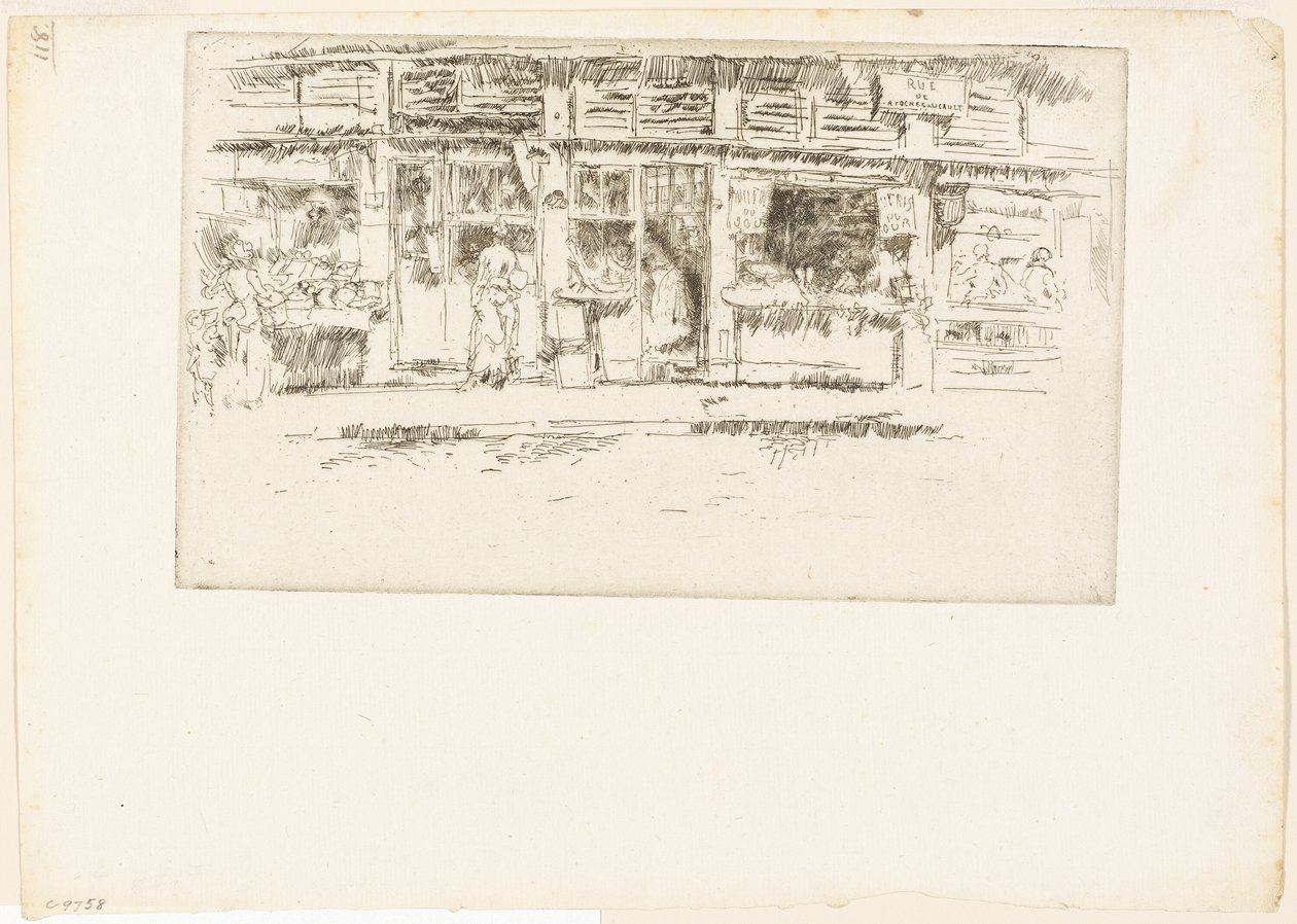 Rue de la Rochefoucauld av James Abbott McNeill Whistler