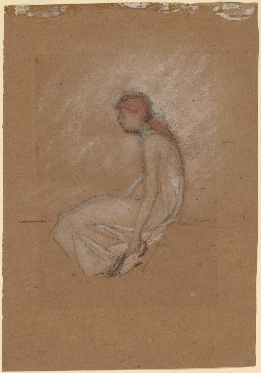 Sittende kvinne med rødt hår av James Abbott McNeill Whistler