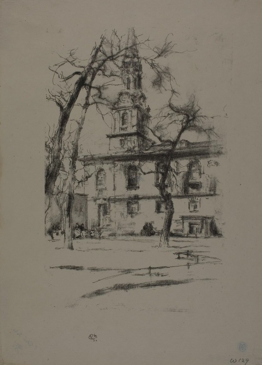 St. Giles-in-the-Fields av James Abbott McNeill Whistler