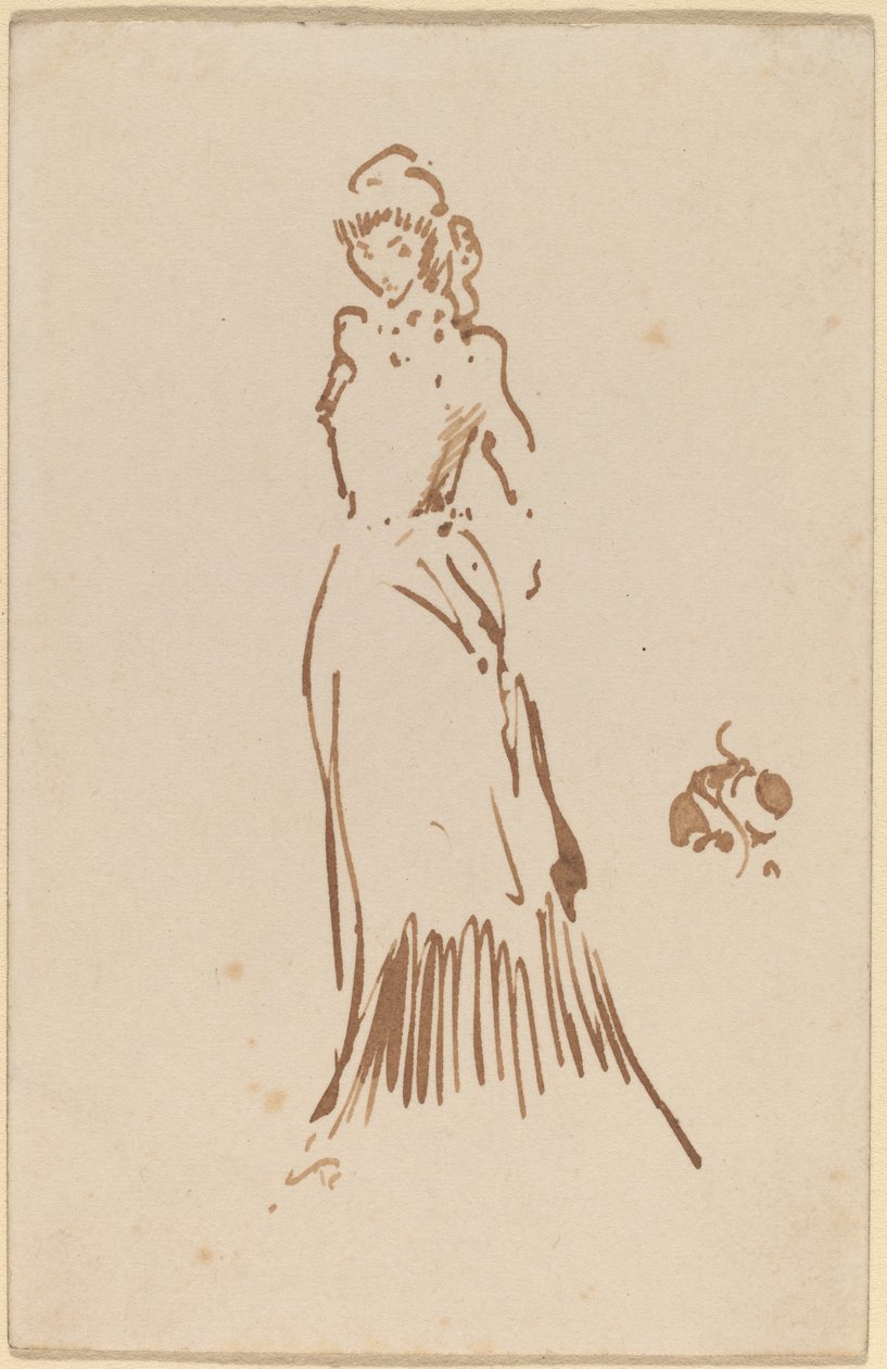 Stående kvinneskikkelse av James Abbott McNeill Whistler