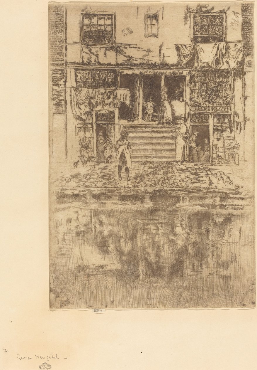 Steps, Amsterdam av James Abbott McNeill Whistler