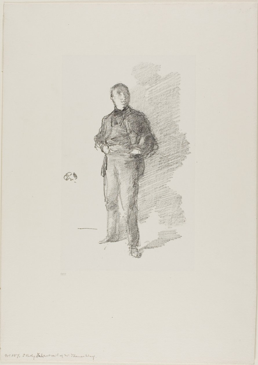 Studie nr. 1: Mr. Thomas Way av James Abbott McNeill Whistler