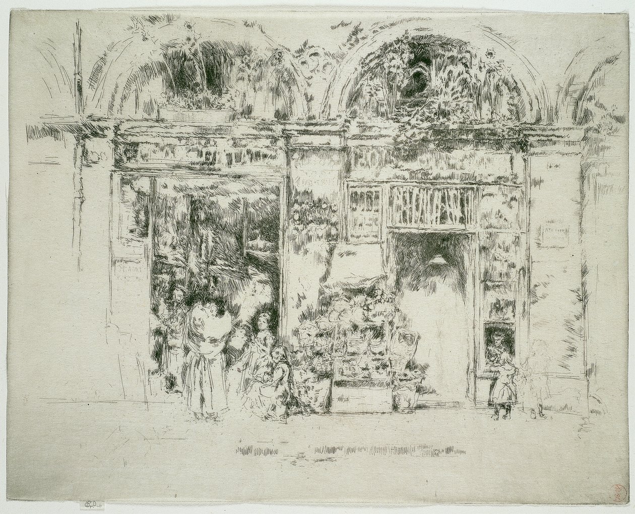 Solsikker, St Germain Market, Paris av James Abbott McNeill Whistler
