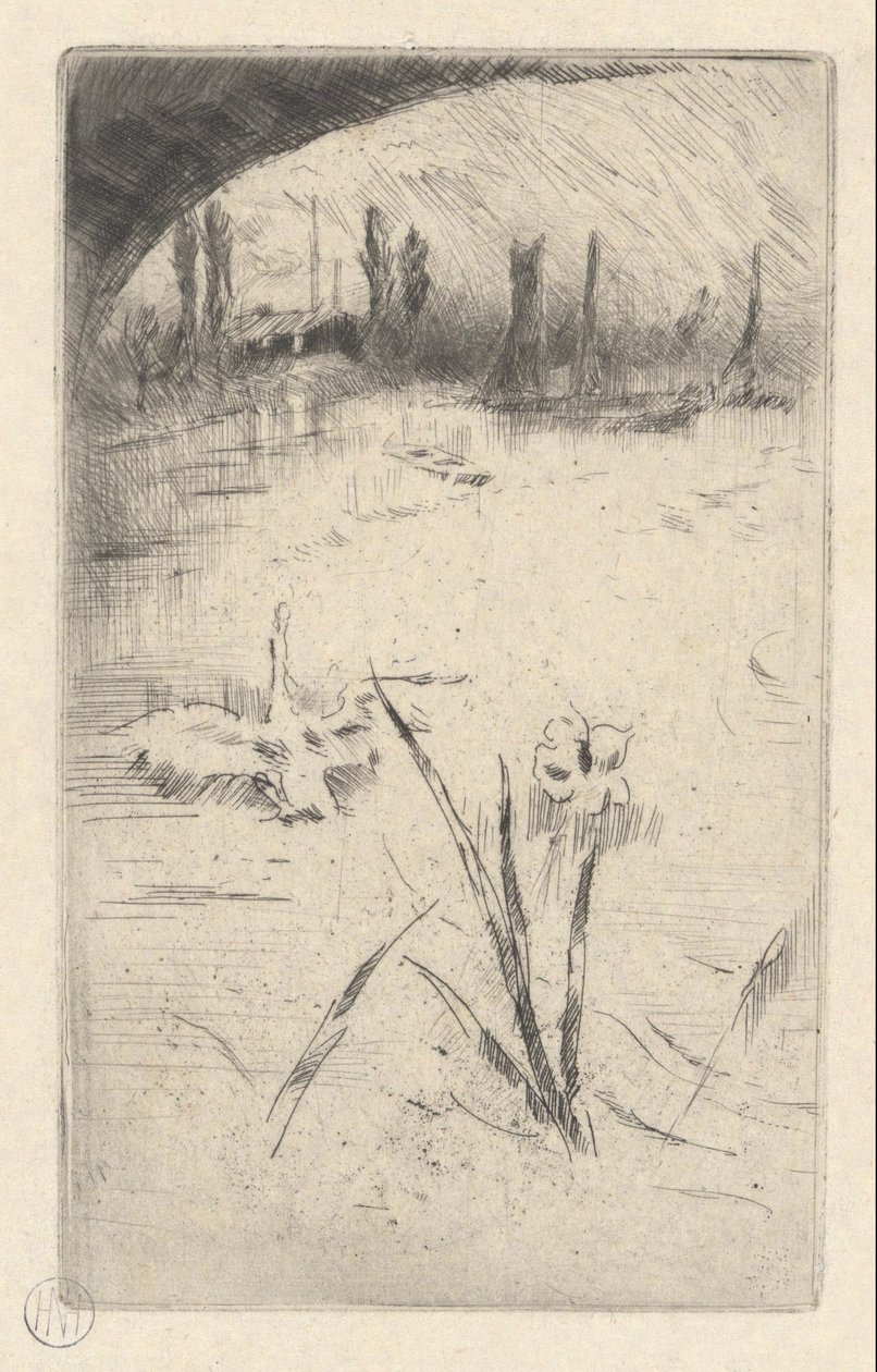Swan og Iris av James Abbott McNeill Whistler