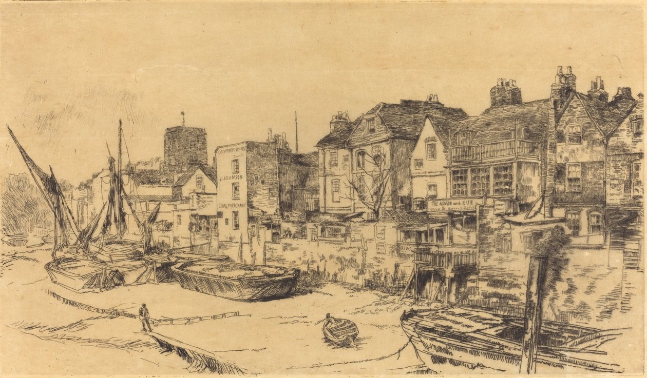 'Adam og Eva', gamle Chelsea av James Abbott McNeill Whistler