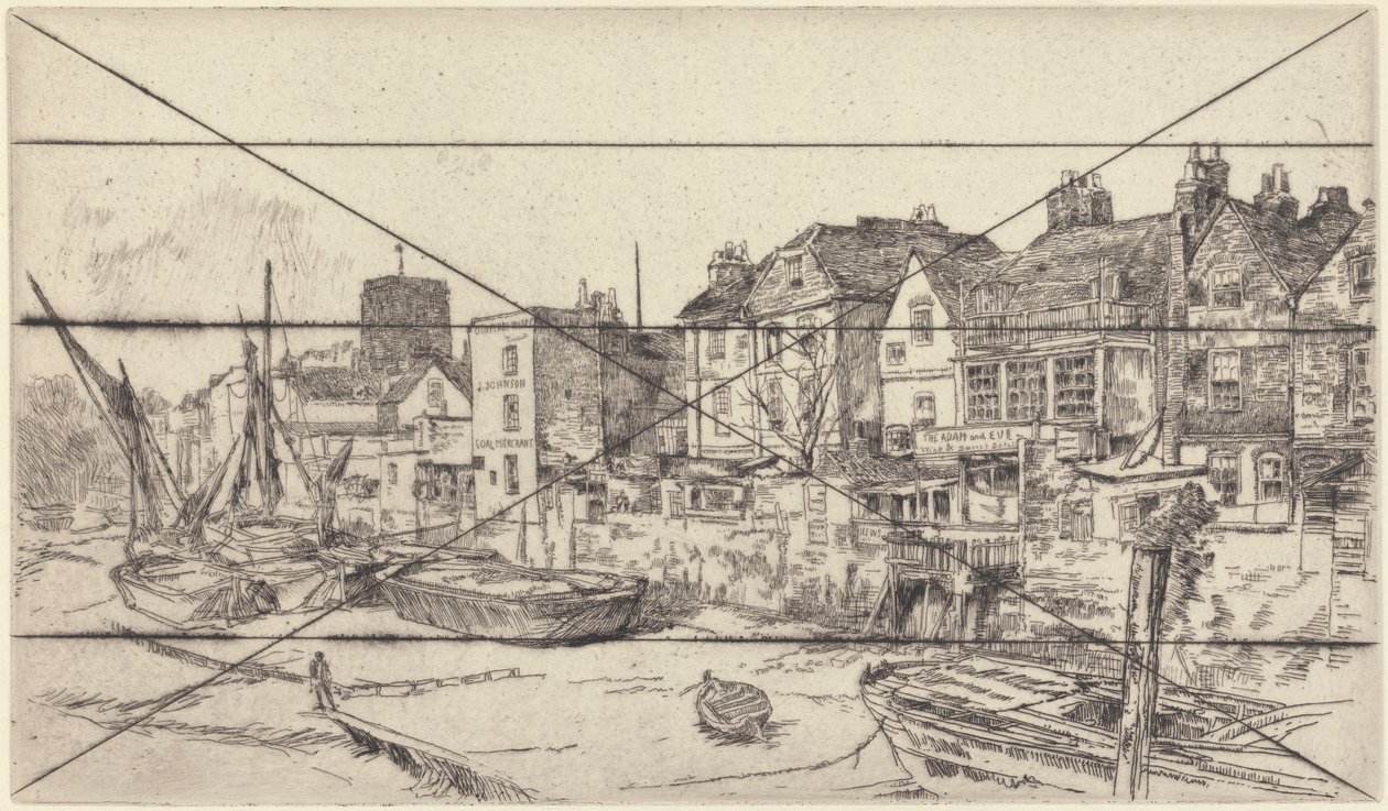 «Adam og Eva», gamle Chelsea av James Abbott McNeill Whistler