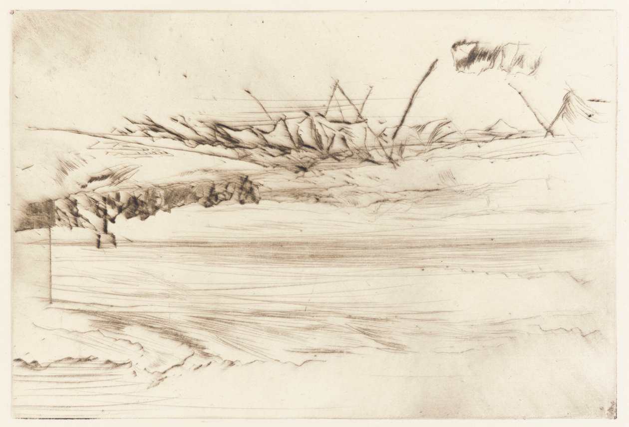 The Beach, Hastings av James Abbott McNeill Whistler