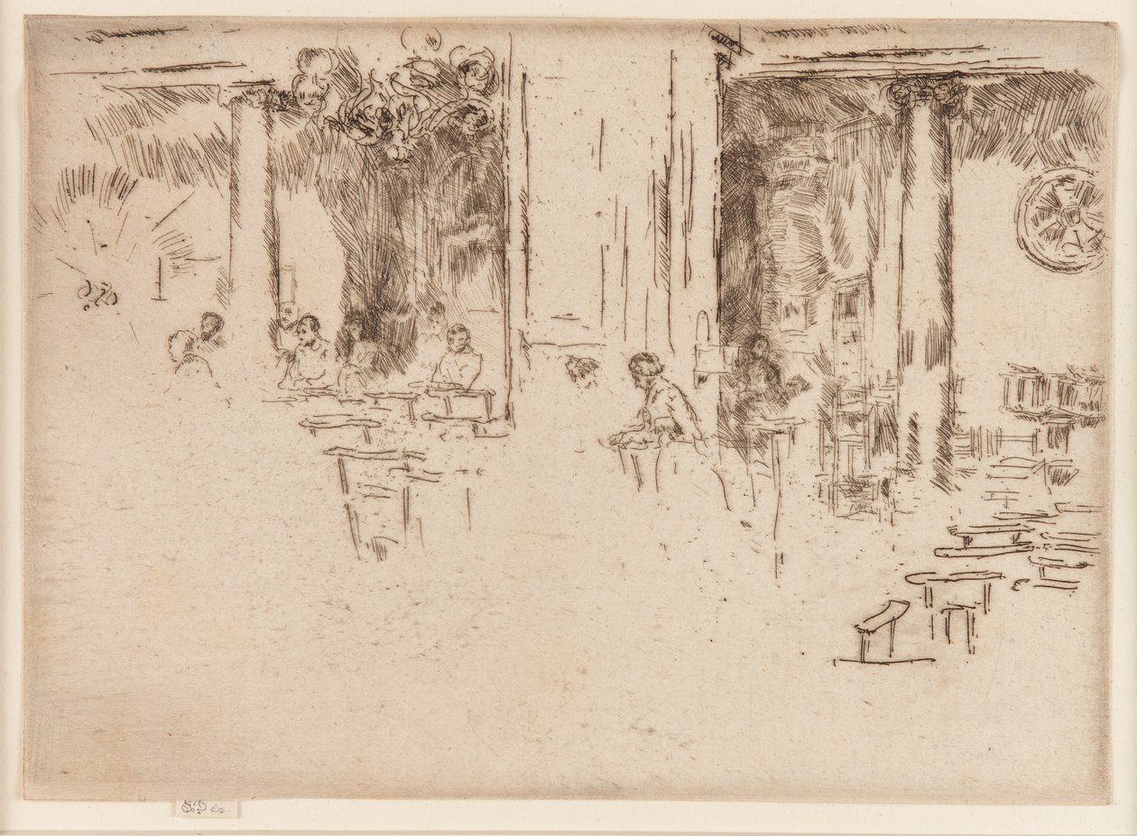 Kirken - Brussel (tilbedelse) av James Abbott McNeill Whistler