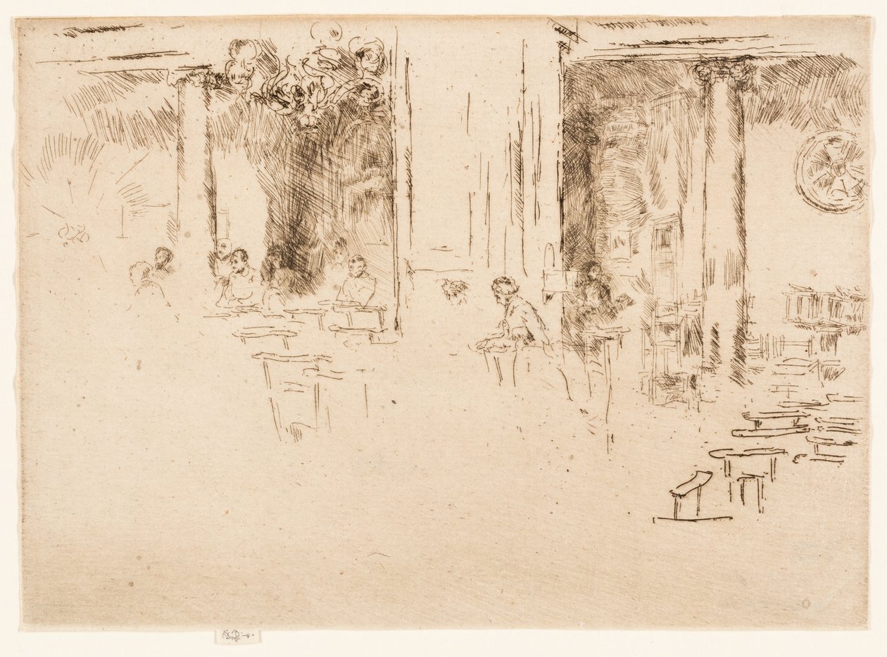 Kirken - Brussel (tilbedelse) av James Abbott McNeill Whistler