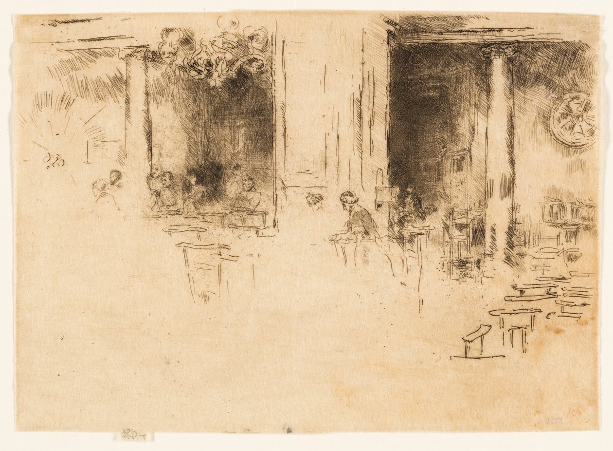 Kirken - Brussel (tilbedelse) av James Abbott McNeill Whistler