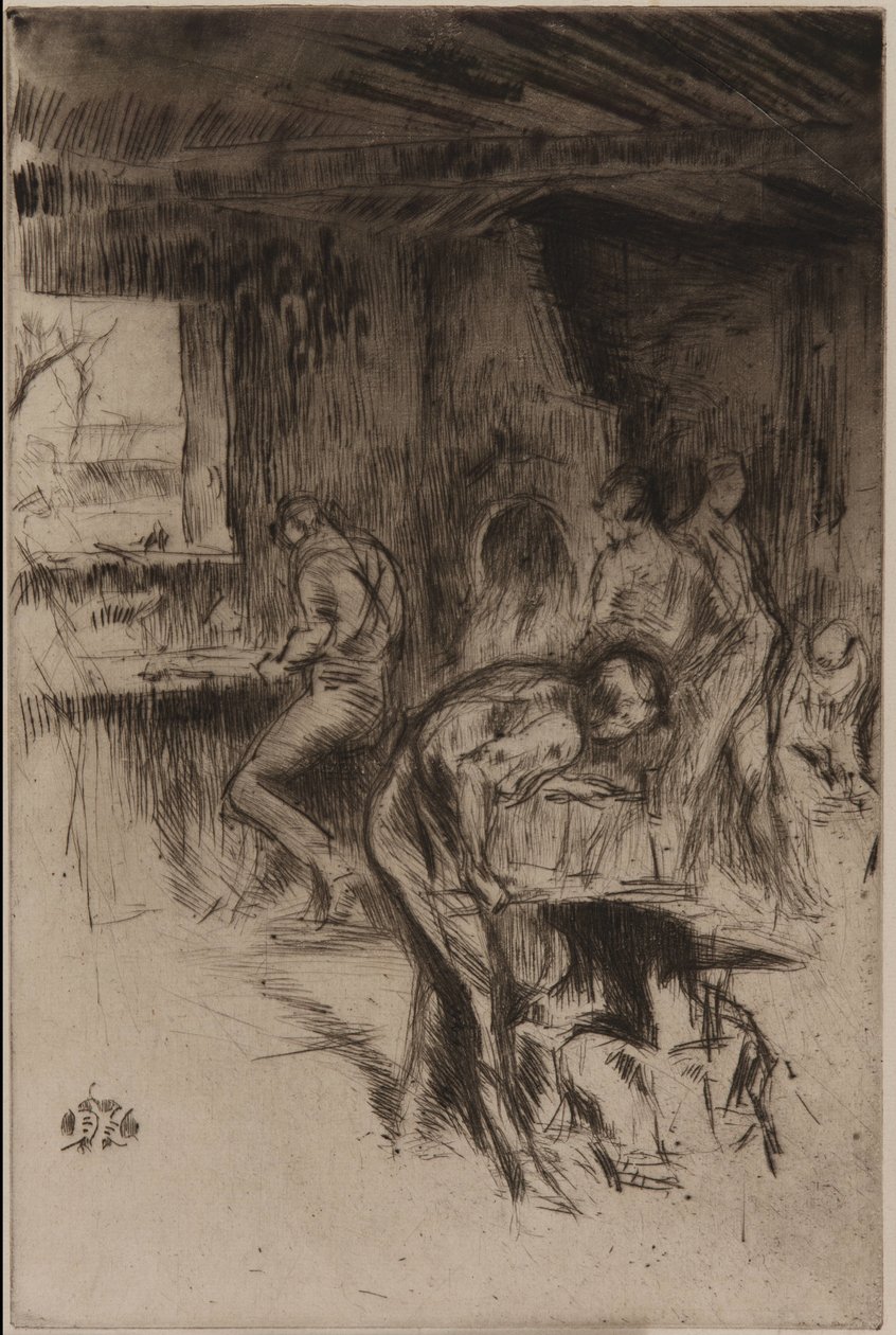 The Little Forge, Liverpool av James Abbott McNeill Whistler
