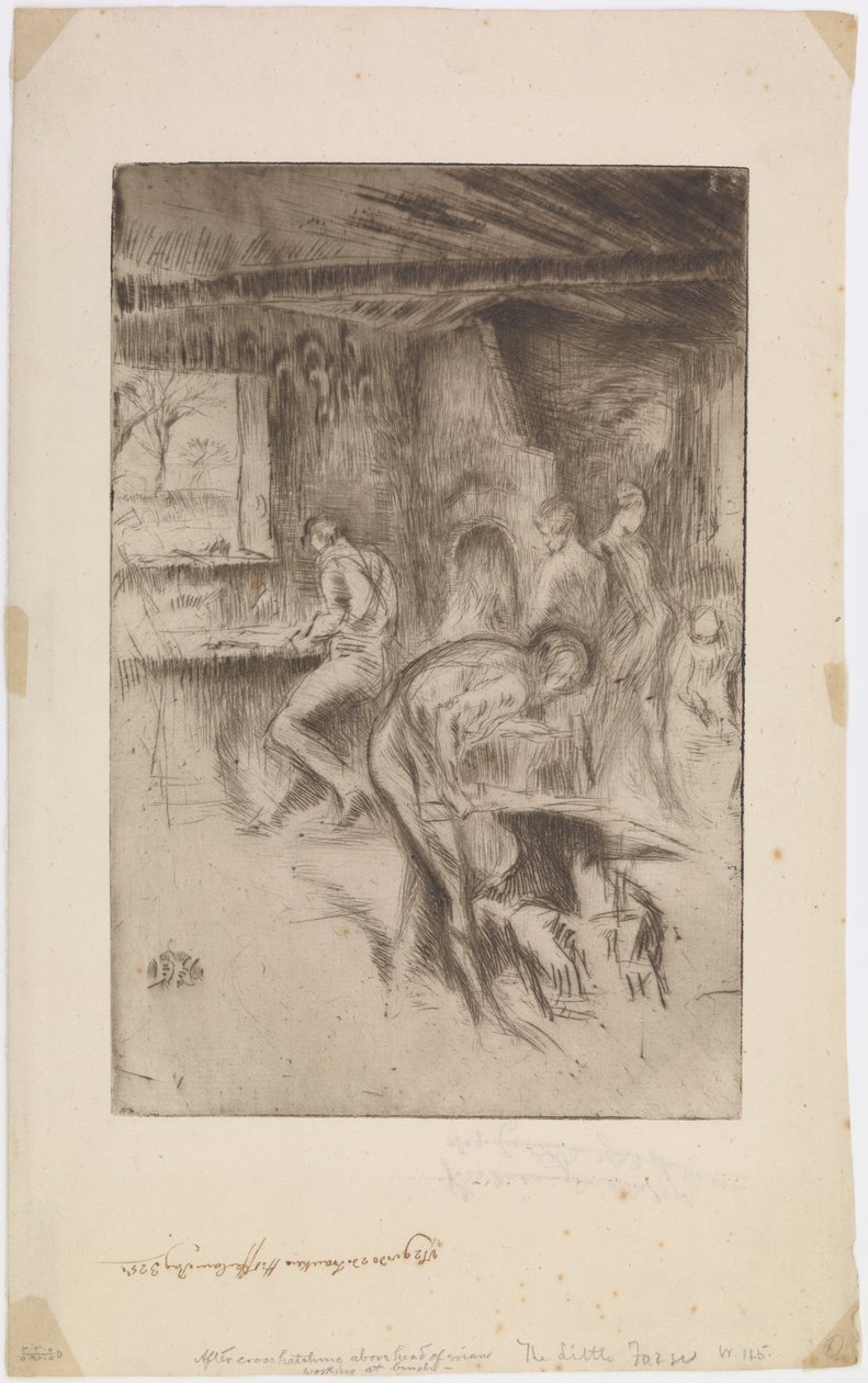 The Little Forge, Liverpool av James Abbott McNeill Whistler