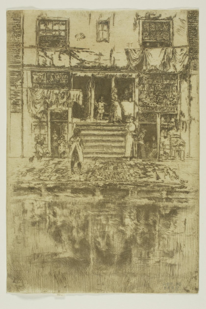 The Steps, Amsterdam av James Abbott McNeill Whistler
