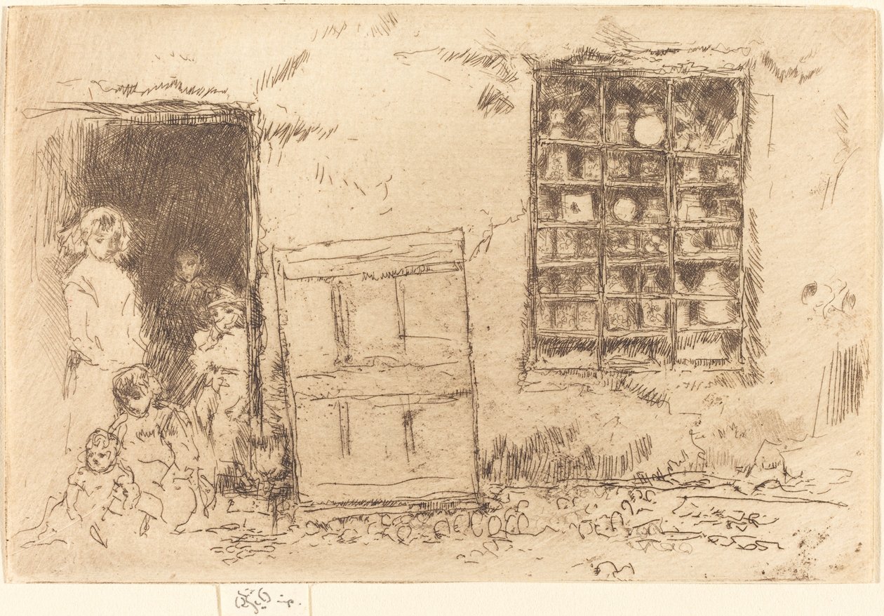 The Village Sweet-Shop av James Abbott McNeill Whistler
