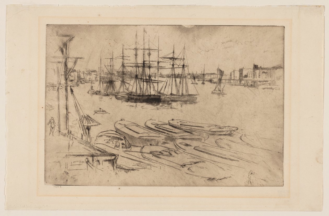 Wapping - The Pool av James Abbott McNeill Whistler
