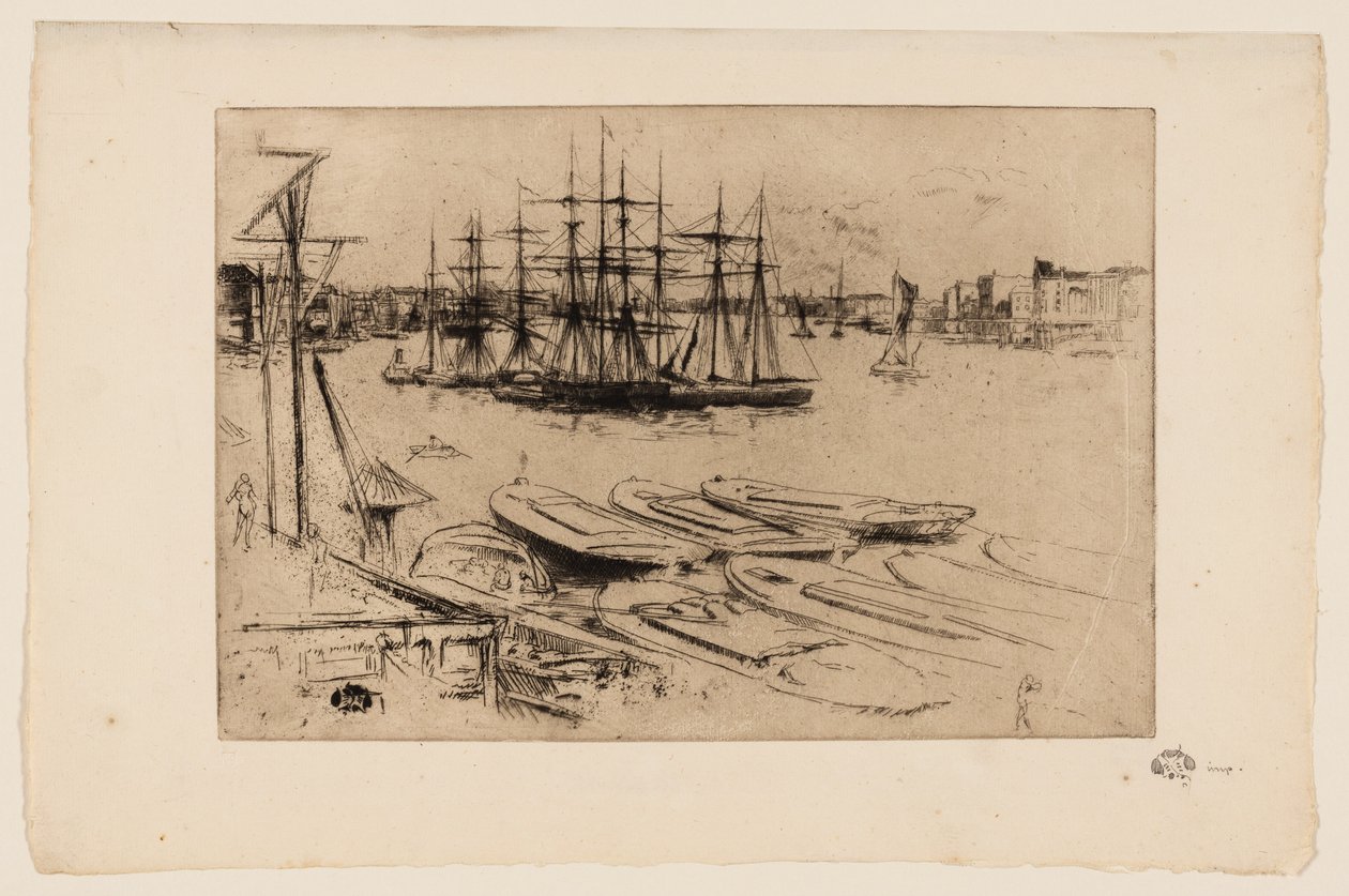 Wapping - The Pool av James Abbott McNeill Whistler