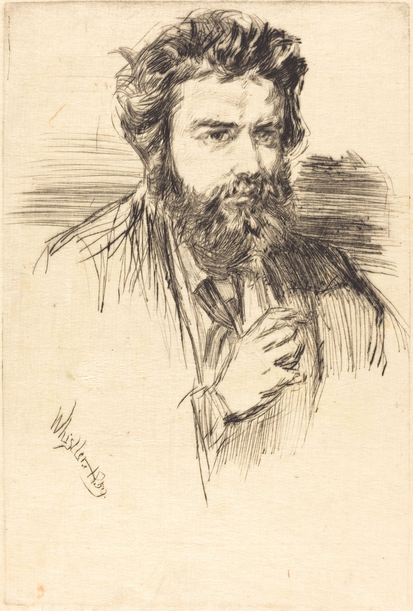 Z. Astruc, redaktør av The Artist av James Abbott McNeill Whistler