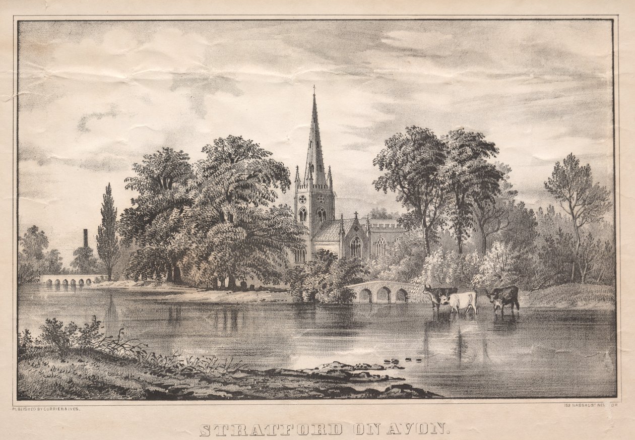 Stratford på Avon av James Merritt Ives