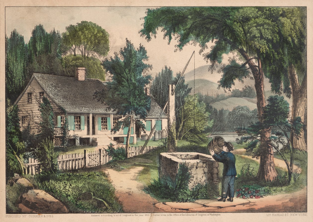 Den gamle eikebøtten av James Merritt Ives