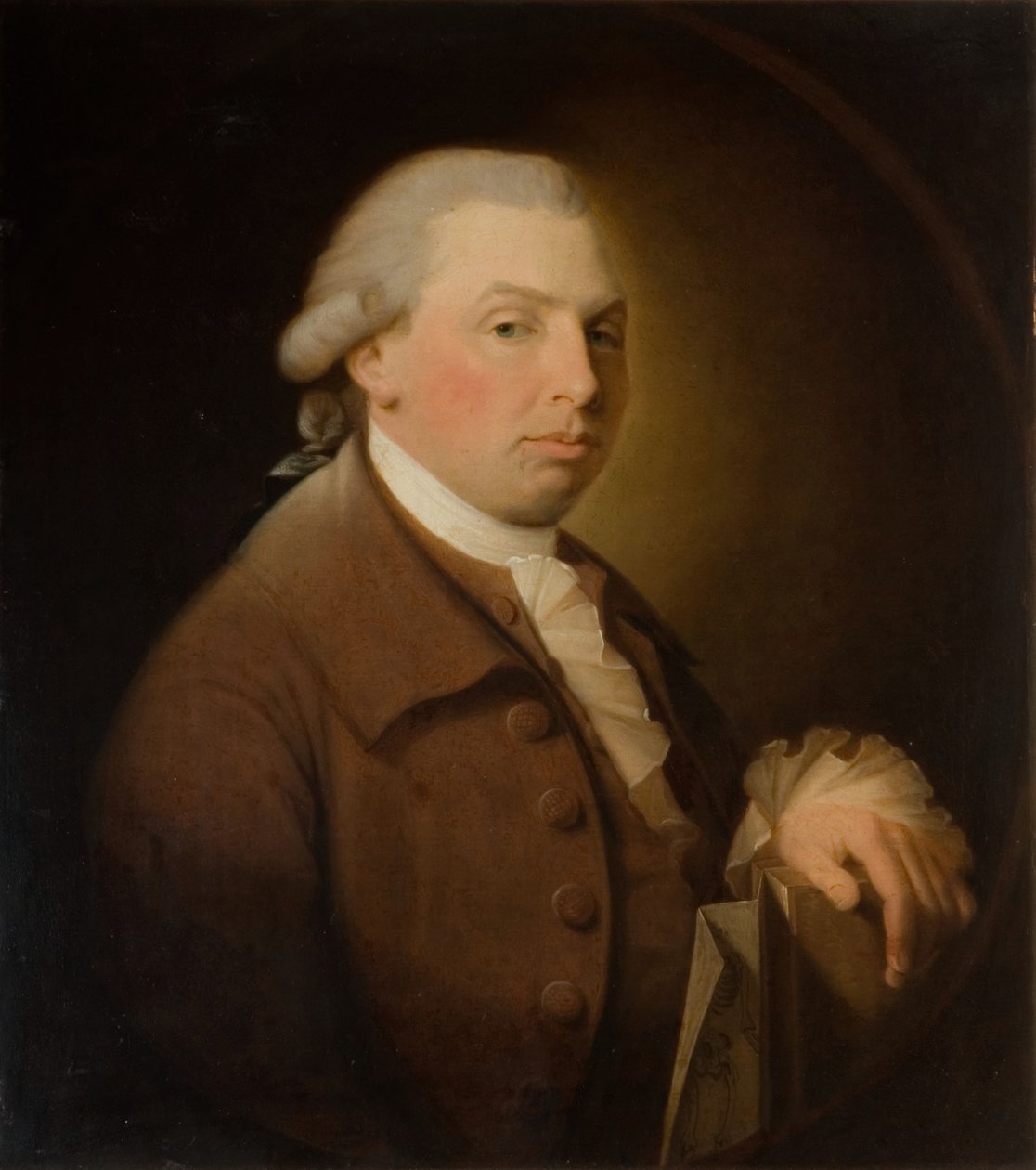 Portrett av John Derrington, 1750-1805. av James Millar