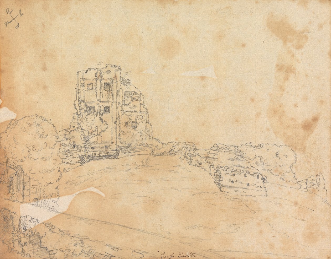 Corfe slott av James Moore