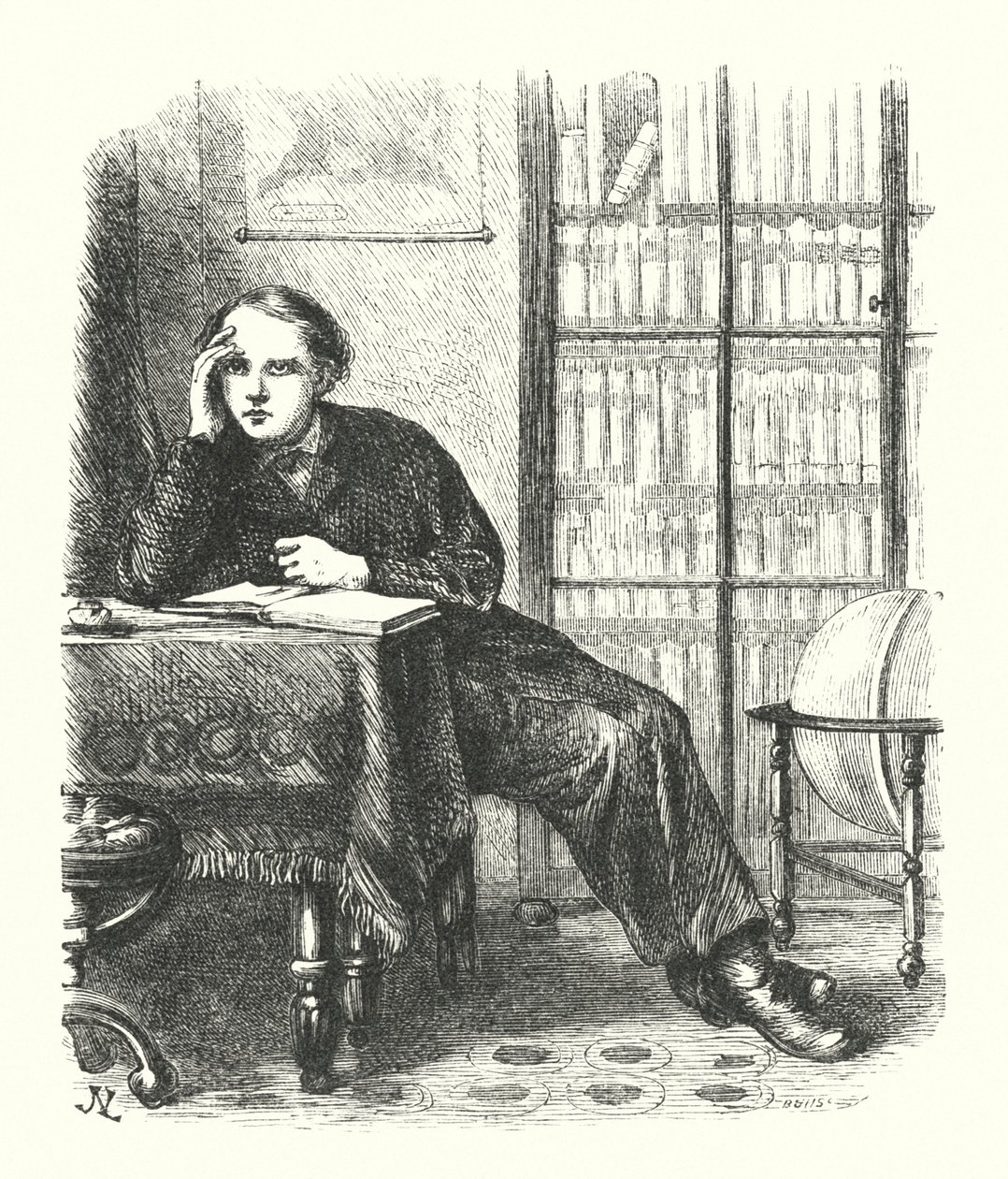The Earnest Student (gravering) av James N. Lee